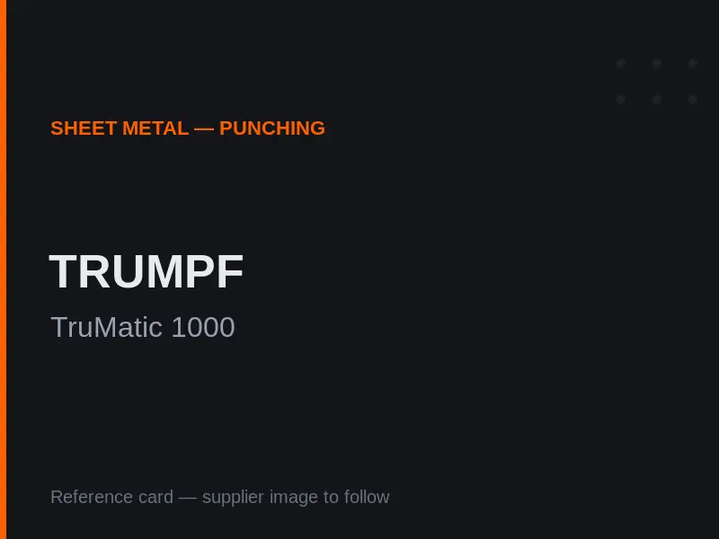 TRUMPF TruMatic 1000